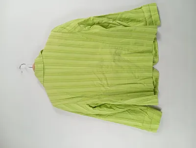 Bianca Damen Blazer Grün Gr. 40 L Gestreift Klassisch Baumwollmischung