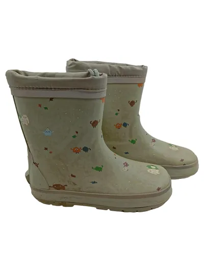 Active by Tchibo Kinder Gummistiefel Grün Gr. 32 Monster-Motiv Regenstiefel