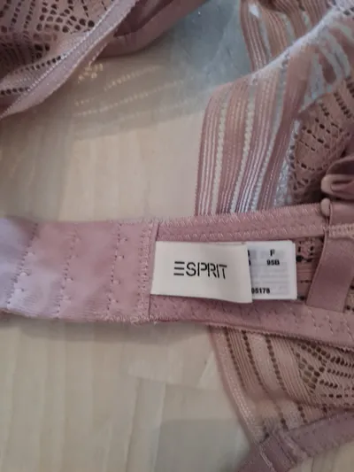 Esprit Damen BH mit Spitze Rosa Gr. 80B Feminin Bügel-BH