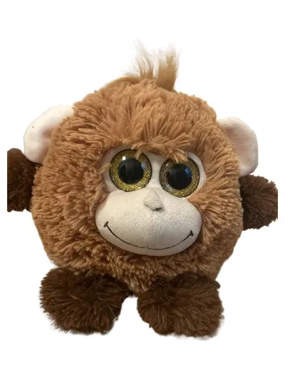 Sunkid Plüschtier Affe Kuscheltier Braun Glitzeraugen 24 cm