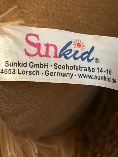 Sunkid Plüschtier Affe Kuscheltier Braun Glitzeraugen 24 cm