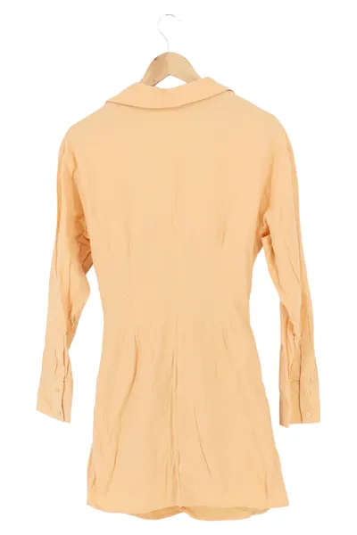 EDITED THE LABEL Damen Blusenkleid Orange Gr. 38/M Casual Minikleid