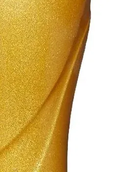 Coca-Cola Sammelglas Gold McDonald's Logo Becher 17cm Glas 4