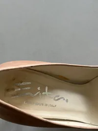Evita Damen Pumps Leder Beige Gr. 34 Klassisch Made in Italy 3