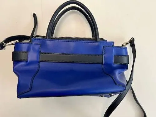 Fiorelli Damen Umhängetasche Handtasche Blau Schwarz Modern 25cm 2