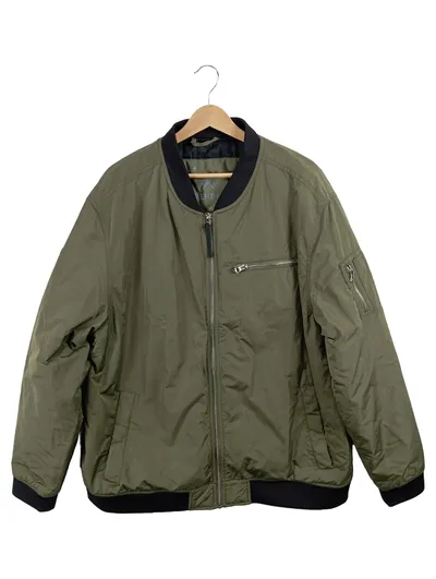 Alpenblitz Herren Bomberjacke Oliv Gr. 54 XXL Casual Reißverschluss