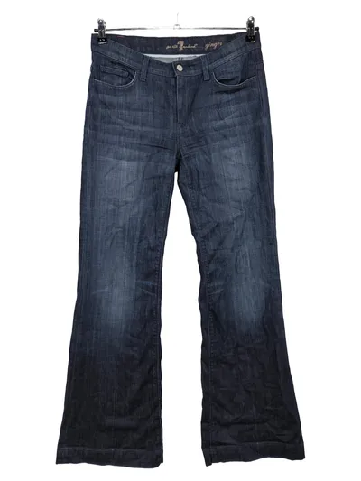 7 For All Mankind Jeans Ginger Bootcut Denim Dark Wash Blau Gr. 40