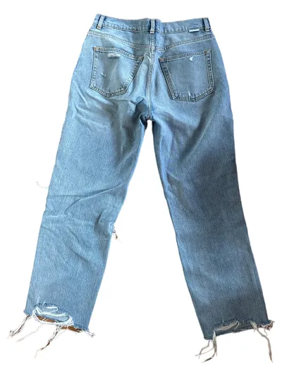 Boyish Damen Jeans Straight Leg W28/36/S Blau Ripped Casual Streetwear
