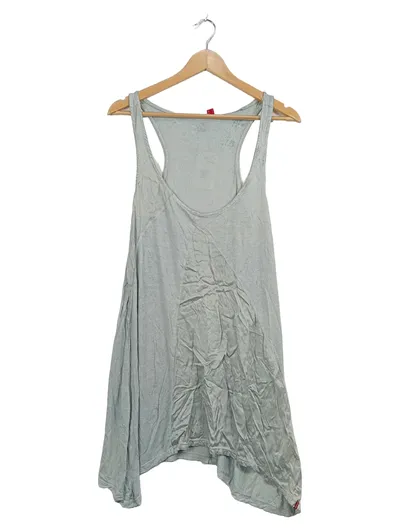EDC by Esprit Damen Tanktop Gr. M Grau Viskose Asymmetrisch Casual