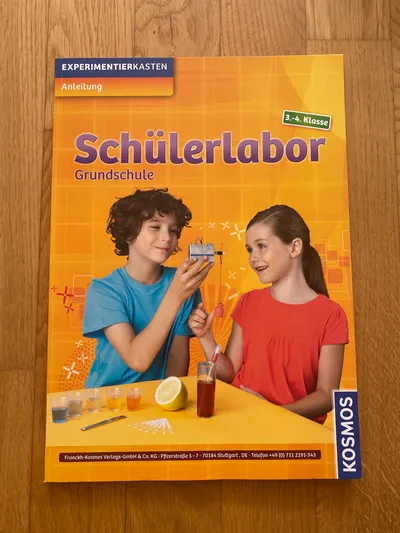 Kosmos Experimentierkasten Kind Schülerlabor ab 8 Jahre Orange 29x21cm