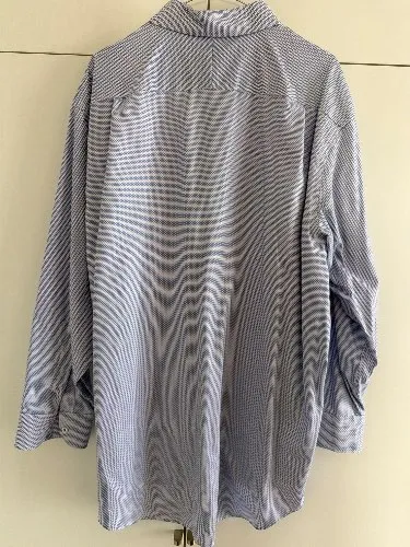 Charles Tyrwhitt Business Hemd Herren Blau Gr. 44 XXL Classic Fit Non-Iron 4
