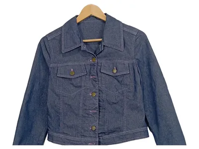 My Diary Jeansjacke Damen XS Blau Casual Denim Jacke