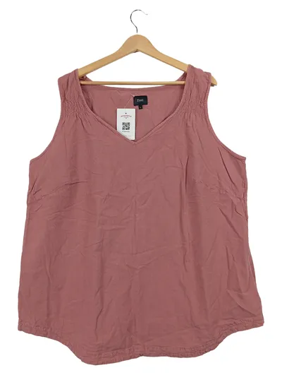 Zizzi Damen Top Shirt Gr. 40/L Rosa Casual Baumwolle