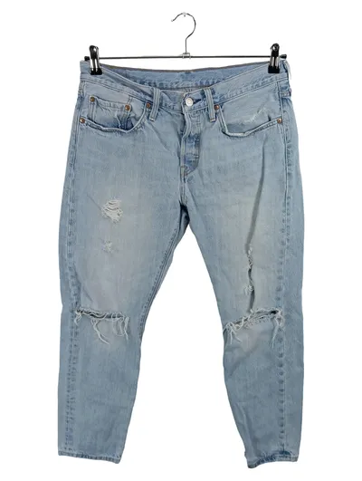 Levi Strauss & Co. 501 T Destroyed Jeans Damen W 30 Blau Casual