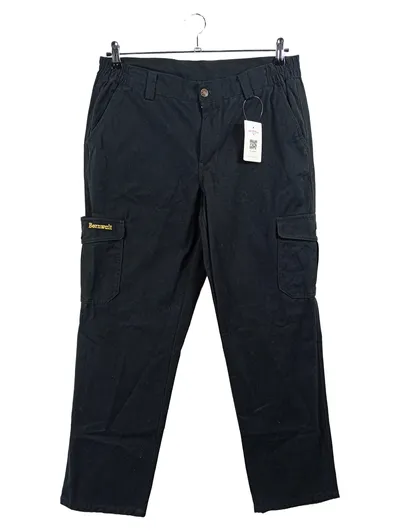 BERNWALT Arbeitshose Cargo Herren Gr. 52 W36 XL Schwarz Baumwolle