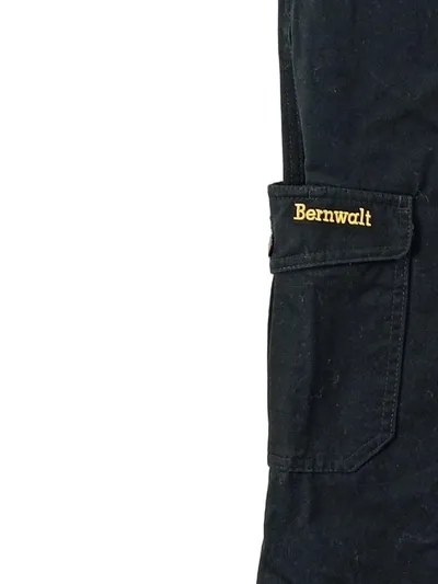 BERNWALT Arbeitshose Cargo Herren Gr. 52 W36 XL Schwarz Baumwolle
