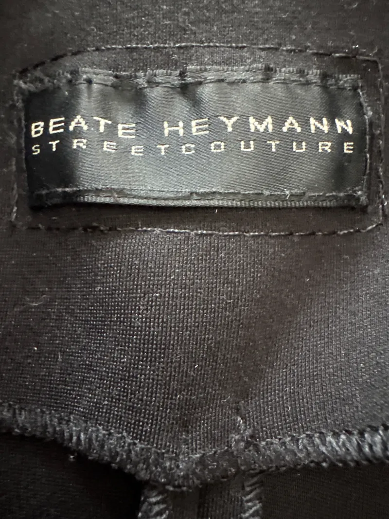 Beate Heymann Damen Blazer Gr. 40/L Schwarz Business Elegant 2