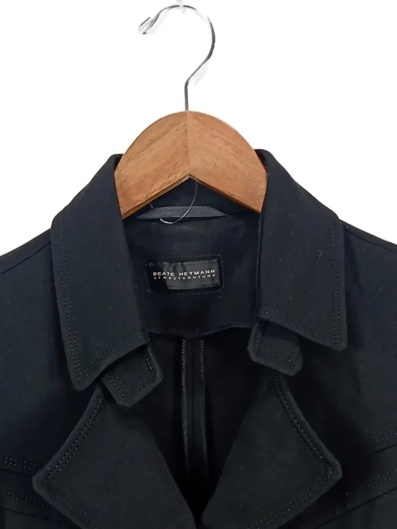 Beate Heymann Damen Blazer Gr. 40/L Schwarz Business Elegant 3