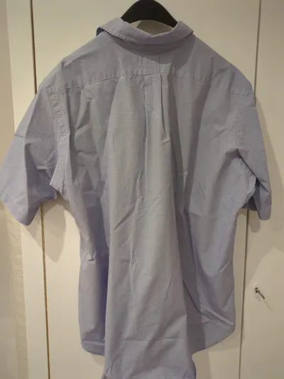Ralph Lauren Herren Kurzarmhemd kariert Gr. 40 Blau Casual