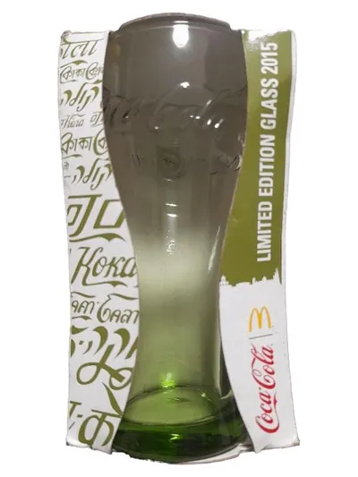 McDonald's Coca-Cola Limited Edition Glas 2015 Grün 350ml Sammlerstück