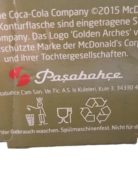 McDonald's Coca-Cola Limited Edition Glas 2015 Grün 350ml Sammlerstück 4