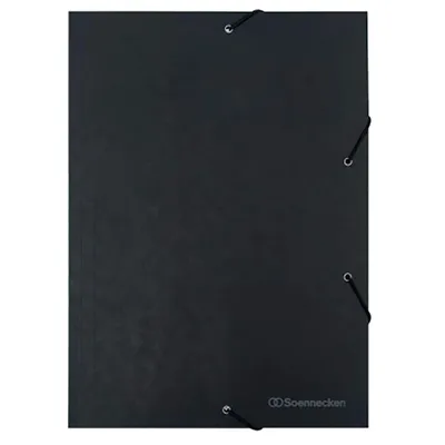 Soennecken Dokumentenmappe Sammelmappe Eckspanner Schwarz Papier