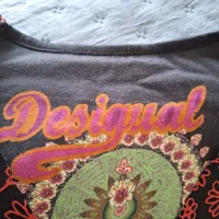 Desigual Damen Bluse Langarm Ethno Stickerei Baumwolle Schwarz XXL 6
