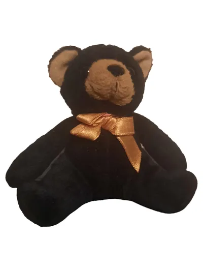 BULLYLAND Teddybär Baby Kuscheltier Uni Schwarz 9 cm