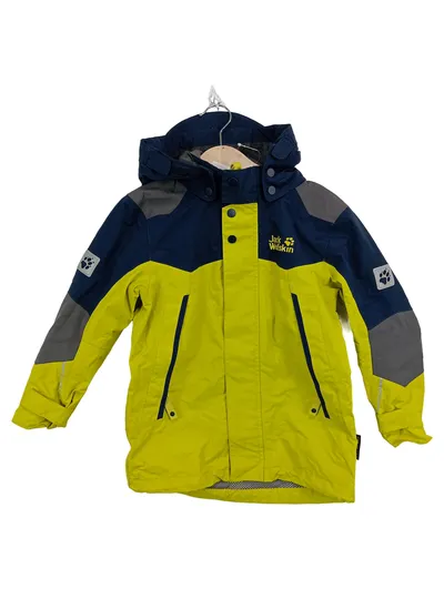 Jack Wolfskin Kinder Outdoorjacke Gr. 104 Mehrfarbig Kapuze