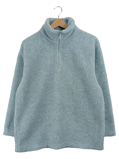 RIPNDIP Fleecepullover Teddy Sherpa Half-Zip Kinder Gr. 164 Blau