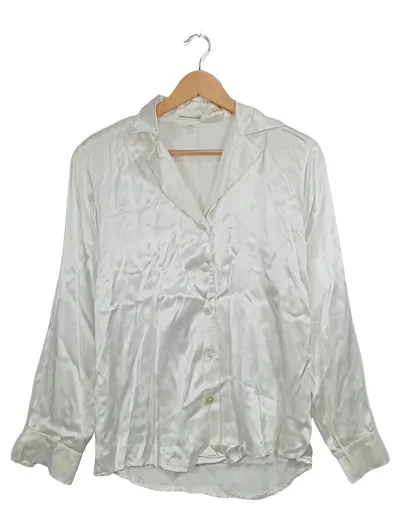 Marco Visconti Hemdbluse Damen 38;M Weiß Elegant Langarm