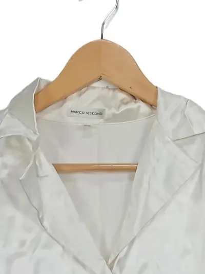 Marco Visconti Hemdbluse Damen 38;M Weiß Elegant Langarm