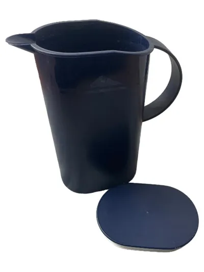 Tupperware Krug 1,5L Blau Kunststoff Praktisch Alltag Uni