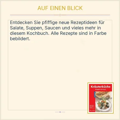 Bellavista Kräuterküche Kochbuch Salate Vorspeisen Rezepte Deutsch Hardcover