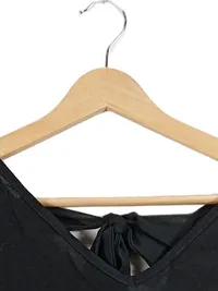 ABOUT YOU Damen Shirt Bluse Schleife Rücken Schwarz Gr. 38 M Viskose 3