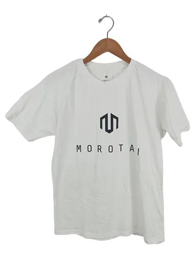 Morotai Herren Sport T-Shirt Weiß Gr. 48/M Baumwolle Elasthan