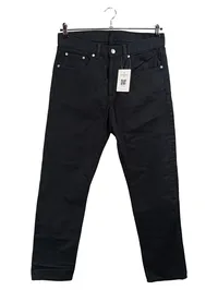 Arket Herren Jeans Straight Leg Schwarz W31 Bio-Baumwolle Over Dyed 4