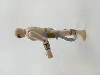 Bandai Power Rangers White Ranger Actionfigur Retro Beige 13cm mit Schwert 2
