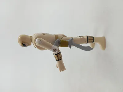 Bandai Power Rangers White Ranger Actionfigur Retro Beige 13cm mit Schwert