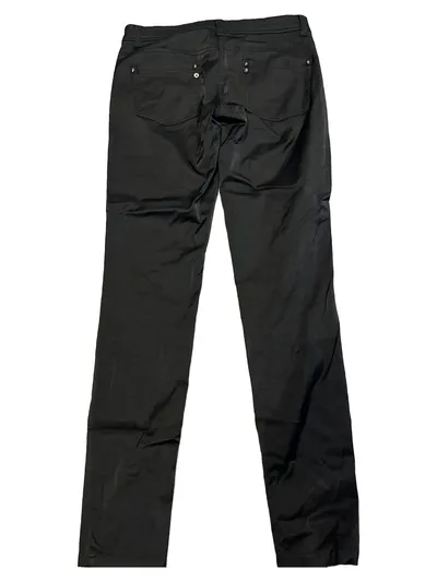 Blind Date Damen Jeans Slim Fit Hose Schwarz Strass Knopf Gr. W26 XS