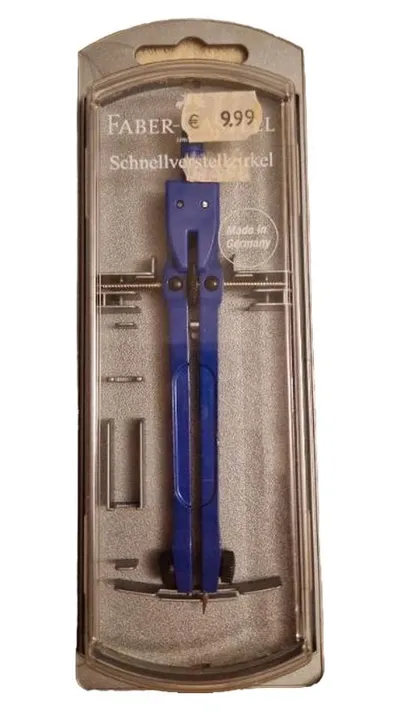 Faber-Castell Schnellverstellzirkel Zeichenzirkel Blau
