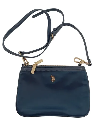 U.S. Polo Assn. Damen Umhängetasche Blau Casual Stoff