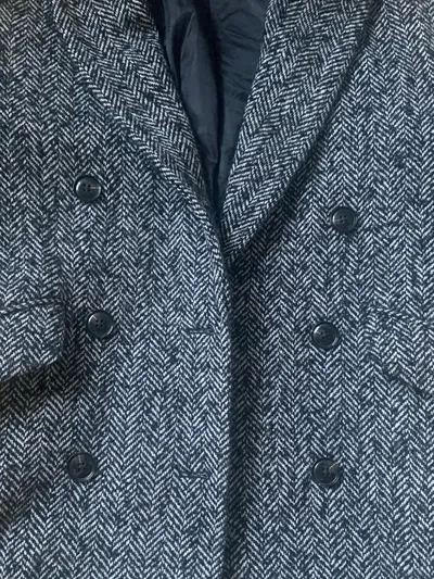 MANGO Damen Klassischer Mantel Fischgrätenmuster Mehrfarbig Gr. 34/XS
