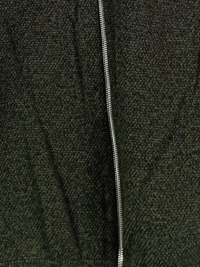 SELECTED HOMME Strickjacke Herren Gr. 48/M Grün Strukturmuster Reißverschluss