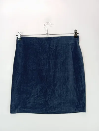 Esprit Cordrock Damen Gr. M Blau Casual Midirock