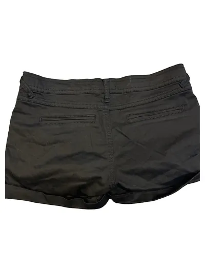Danity Damen Shorts Gr. 36 Schwarz Casual mit Nieten Baumwolle