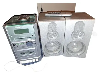 Clatronic MC 1013 CD Kompaktanlage Stereoanlage Kassette CD Radio Silber