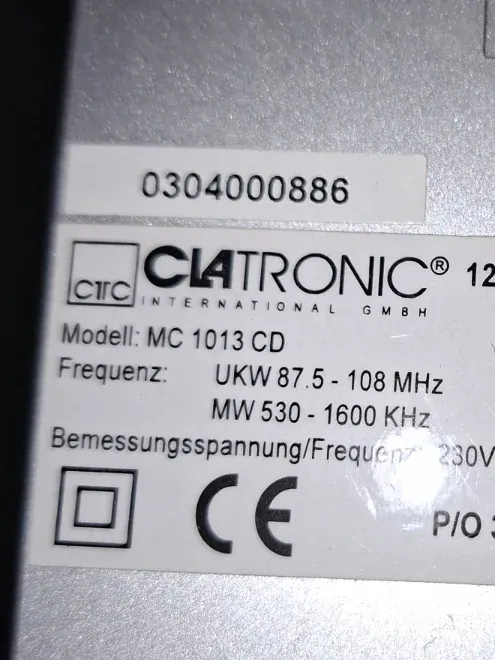 Clatronic MC 1013 CD Kompaktanlage Stereoanlage Kassette CD Radio Silber 4