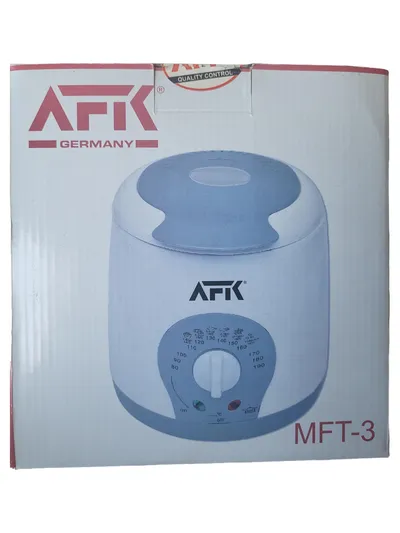 AFK MFT-3 Heißluftfritteuse Mini Fritteuse 1L Weiß Rund