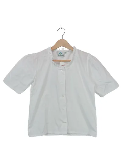 Isar-Trachten Trachtenbluse Mädchen Gr. 164 Weiß Dirndlbluse